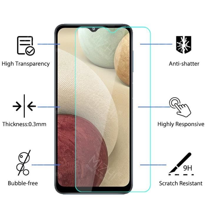 2pcs for samsung a12 pour samsung galaxy a12 verre trempé pour samsung a12 a 12 2021 protecteur d&amp;#39écran samsun galaxy i a 12 fi