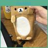Estojo de Lápis com Zíper de Pelúcia Rilakkuma Para Meninas Com Organizador Fofo para Guardar Brinquedos