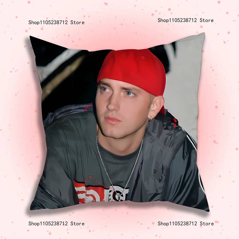 Rapper Singers E-Eminems Pillow Case For Sofa Decor Car Office Room Printing Cushion Cover Decorations and Protector