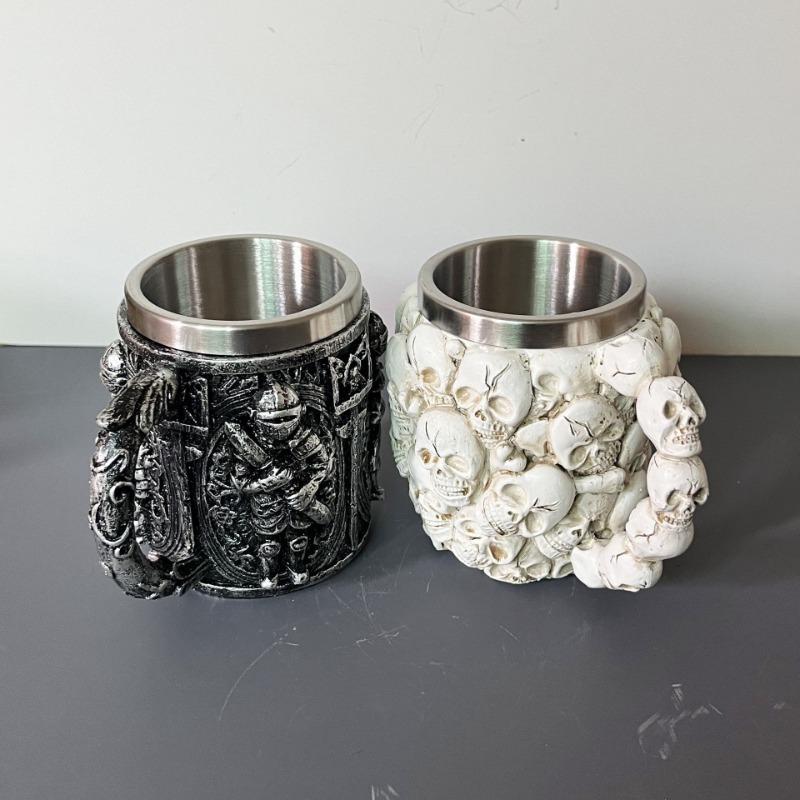 Cupa de cafea Craniu Retro Halloween Articol de decor pentru casă Cană Cavaler în picioare Cadou