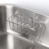 Stainless Steel Sink Hanging Basket Rounded Corners Sponge Storage Basket Sink Drain Rack  for Home