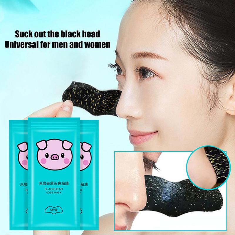 5/15/25/50 ks Bambusové uhlí Odstranění černých teček Nosní pórové proužky Hloubkové čištění Pórů Čištění Akné Péče o nos Maska Náplast Hladká pleť