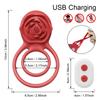 Rose Speelgoed Penisring Cockring Vibrator voor Mannen Sperma Lock Ring Afstandsbediening Vertraging Ejaculatie Speeltjes voor Mannelijke Cock ringen