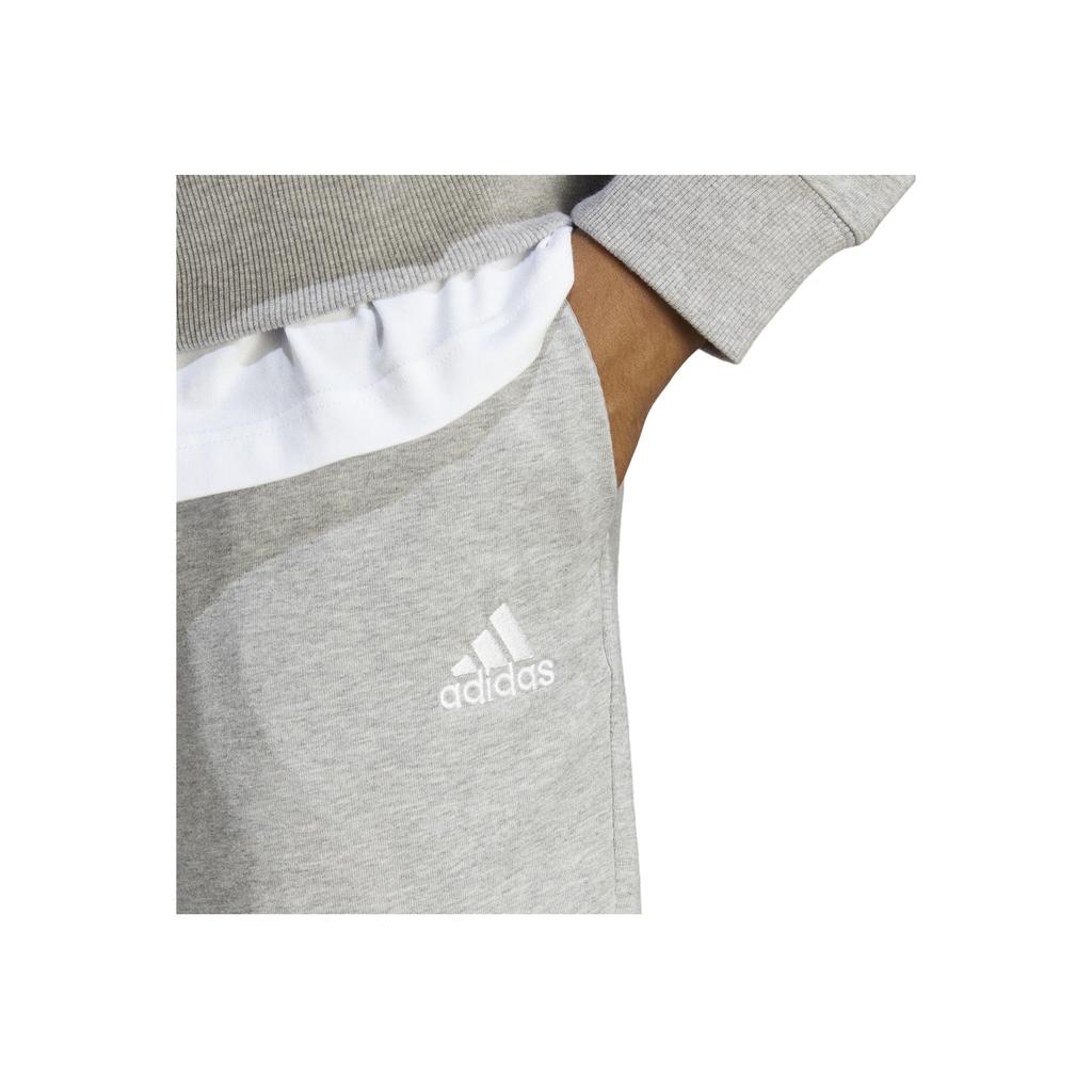 Adidas Essentials Solid Color Logo Print Joggers Men Bottoms Gray IC9411
