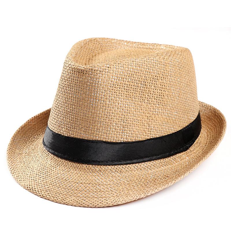 Custom Summer Fashion Black Band Wide Brim Beach Wheat Straw Hat for Women Plain Bow Classic Flower