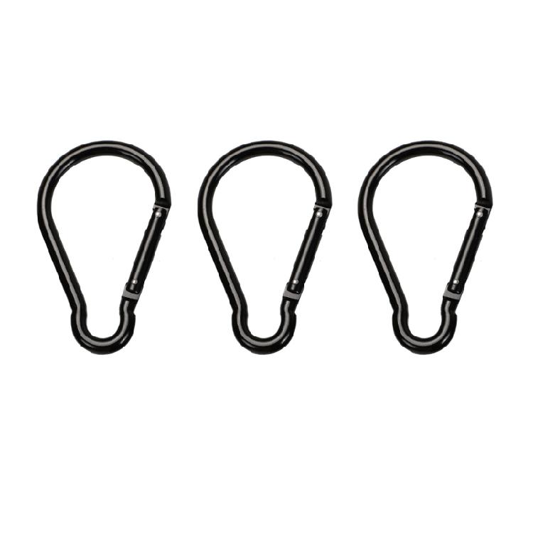 Camping Hiking Carabiner Clip with Spring Snap Lock Aluminum Alloys Carabiner Keychain Hook Clip Spring Link Carabiner 1