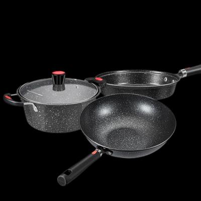 Bach Johann BH-MB02 Maifan Stone 3-Piece Non-stick Cookware Set