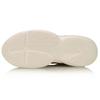 Li Ning Zheng Rong Shock Absorption Non-Slip Wear-Resistant Low-Top Sports Casual Shoes Women sneaker White Gray AGLP086-1