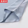 Hengyuanxiang Men's Wrinkle-Resistant Ice Silk Short-Sleeve Shirt