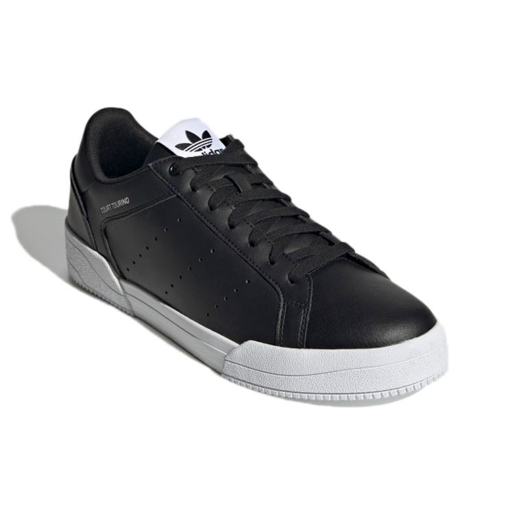Adidas Court Tourino Schwarz Weiß Unisex Sneaker Core-Black Cloud-White H02176