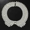 Pearl Beaded Lace Trim Collar Ribbons Wedding Jewelry for Clothes Dress Collars Fashion Accessories