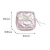 Bow Print Cute Mini Cosmetic Bag Women Makeup Lipstick Storage Pouch Sanitary Napkins Storage Bag Portable Tampon Organizer Bag