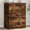 VidaXL Buffet, Sideboard with Drawers, Storage Furniture Living Room Dining Room Interior, Modern, Smoked Oak Wood 840531