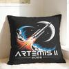 Artemis II Back to the Moon 2026 Pillow Cover  Comfy Cushion Cover Kawaii Pillow Case For Sofa Home Decoration