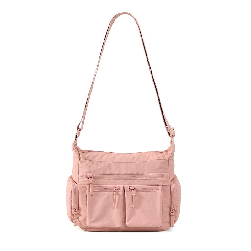 Lightweight Shoulder Bag Multi-Layer Large Capacity Commuter Crossbody Bag Nylon Bag