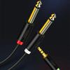 2 In 1 3.5mm To Dual 6.5mm Audio Cable Dual Channel Mixing Console Sound Cable  For Laptop PC Phone