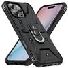 For Apple iPhone 16 15 14 Plus 13 12 Mini 11 Pro X XR XS Max 7 8 Plus SE 2020 2022 Case High Quality Hard PC + TPU Shockproof Rotate Ring Stand Cover