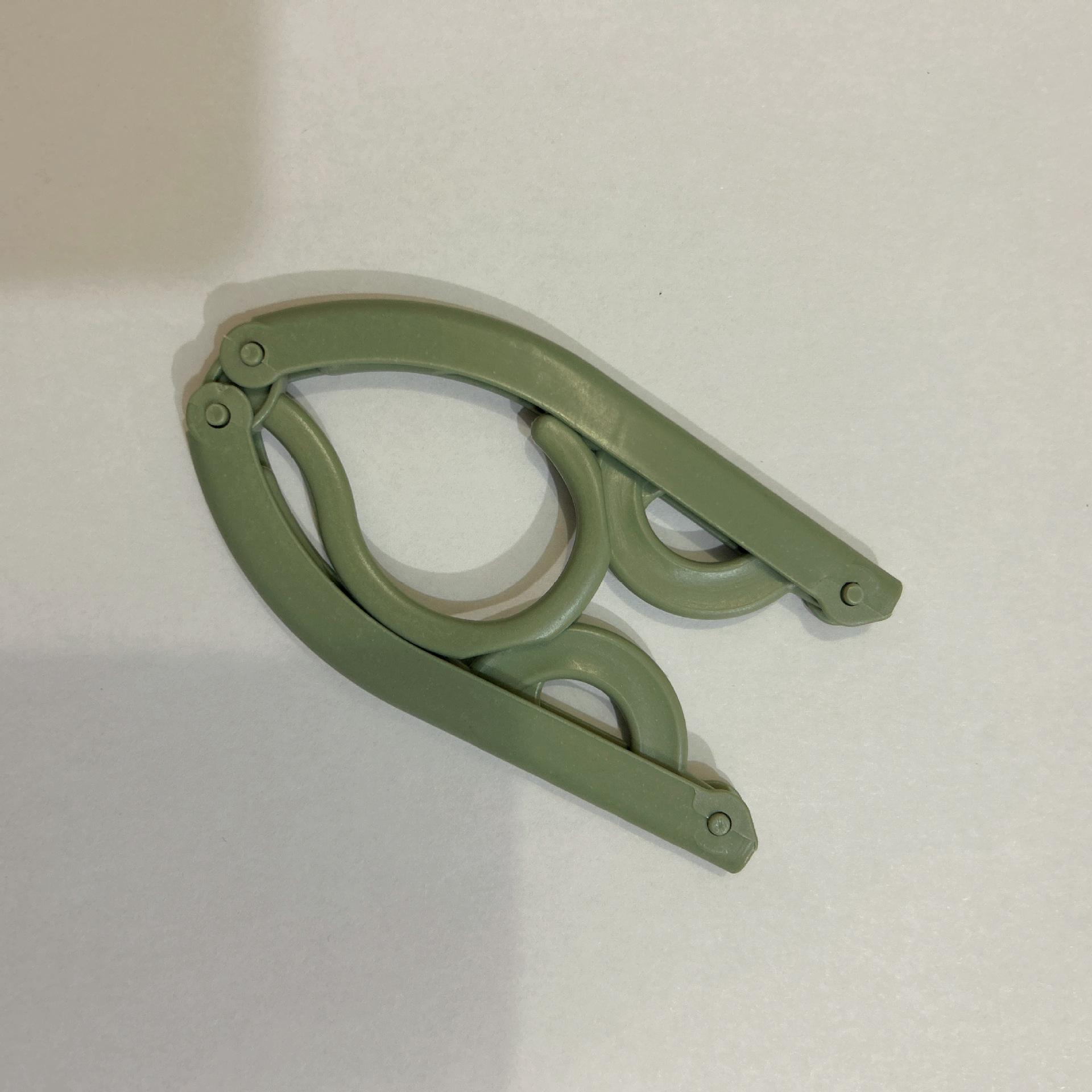 

Складная дорожная вешалка, портативная, плотная, нескользящая, для одежды, брюк, галстуков, идеально подходит для дома, общежития, путешествий зелёный