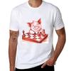 Pig Playing Chessai Generated Art Tshirt Gym Wear Breathable Short Sleeve Tee