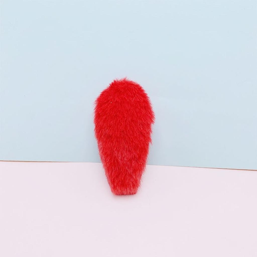 DIY Bangs Hair Clip Plush Rabbit Ears Hair Barrettes Lovely Handmade Furry Hair Barrettes Hairstyle Accessories
