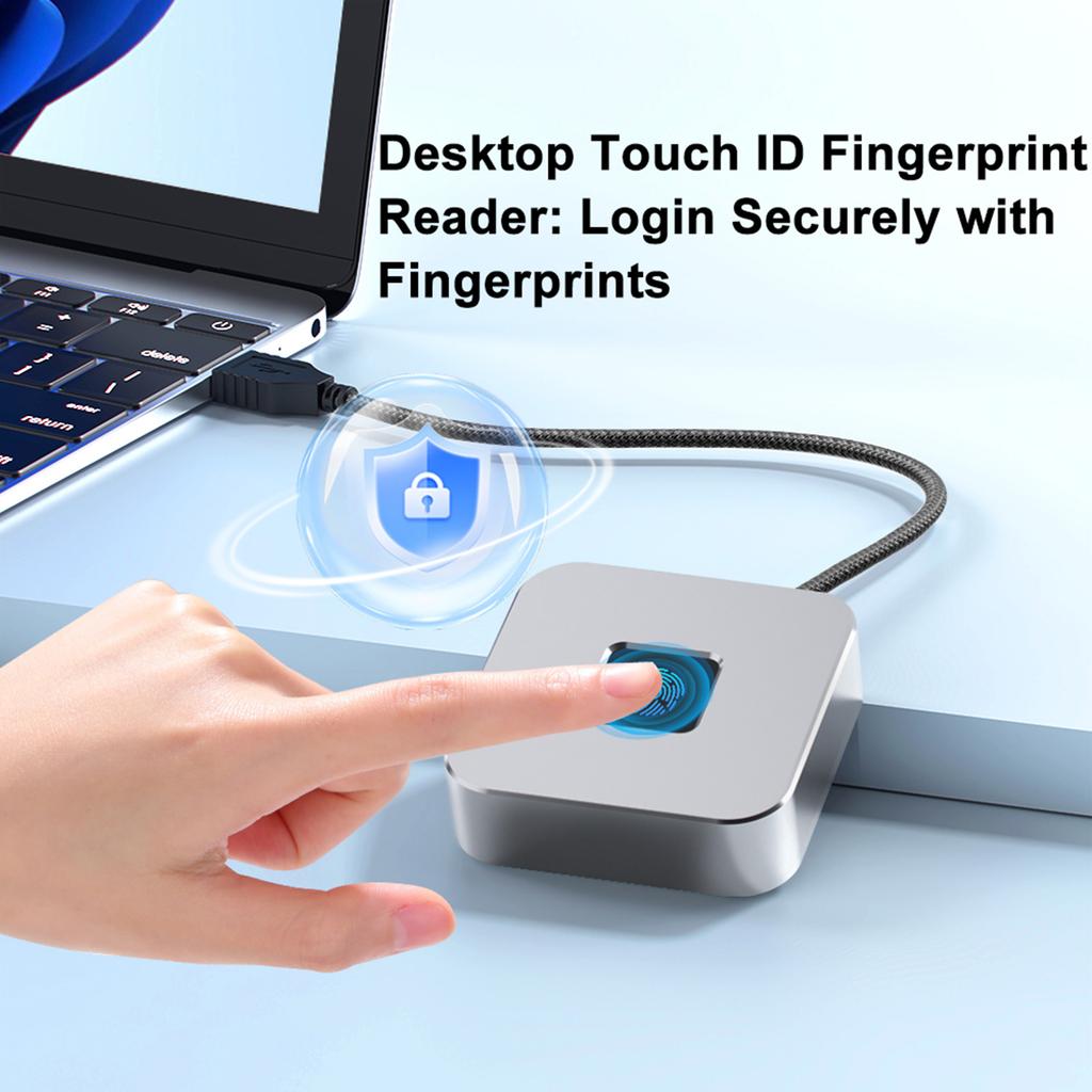 USB Fingerprint Reader For Windows Hello Fingerprint Reader Biometric Fingerprint Login Reader for Windows 11/10