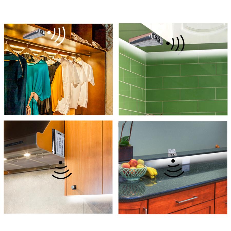 12V/24V IR Hand Sweep Sensor Switch Detector 5A Hand Wave Smart Motion Sensor Light Switch For LED Strip Closet Cabinet Light