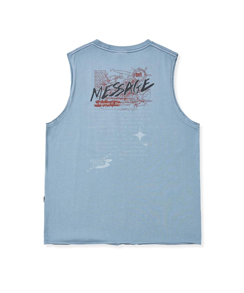 BROWNBREATH Topics Sleeveless - Blue