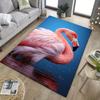 Flamingo Rug for Tropical Vibes - Pink Bird Design, Beach House Decor Inspiration Anti Slip Carpet Can Be Machine Washed