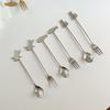 Cute Paintings Cat 304 Stainless Steel Spoon Hollow For Coffee Tea Dessert Spoon Kitchen Tableware Gifts For Students Children