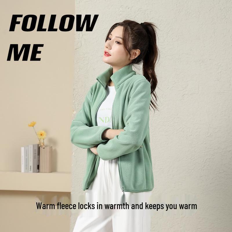 Unisex Double-sided Polar Fleece Jacket: Plush, Thickened, and Warm Winter Collection for Men and Women