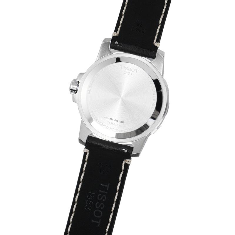 Tissot Daring Collection Quartz Movement Men's Watches Watch 44mm Blue Dial Stainless Steel Case Leather Strap T125.610.16.041.00
