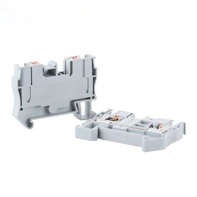 PT-6 Ακροδέκτης Ράγας Din Συνδέτες Push In Άνοιξη Χωρίς Βίδα Διέλευσης PT6 Συνδετήρας Καλωδίου 10 Τεμάχια