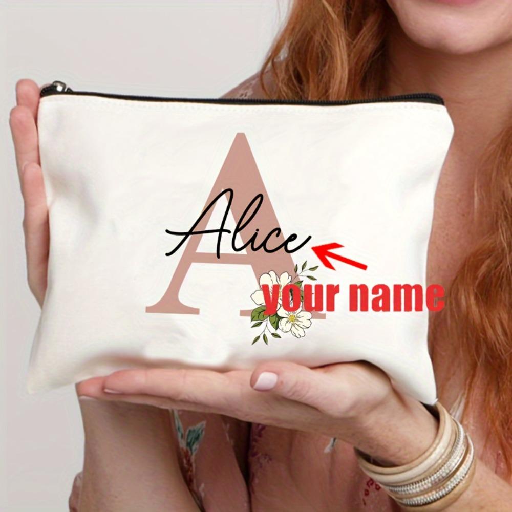 

Стильная цветочная косметичка с алфавитом для подружек невесты и путешественниц A