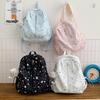 Schoolbag Korean Star Printed Backpack Women's Lightweight Simple Student School Bag Casual Versatile Girl Heart Travel Small Backpack