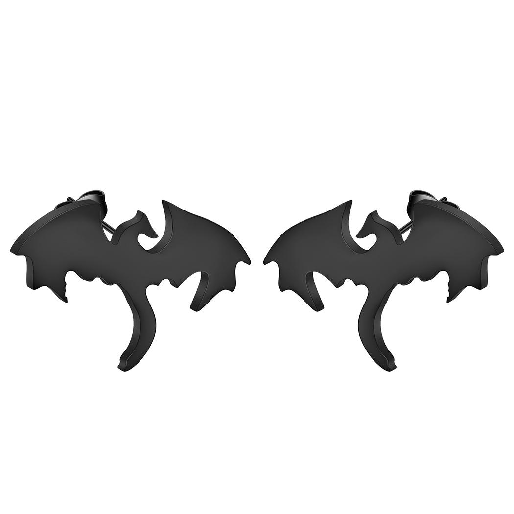 

Stainless Steel Dinosaur Earrings Women Student Teen Winged Animal Cartilage Piercing Earring Trendy Zircon Gifts