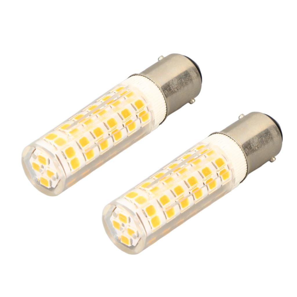 2 stücke BA15D Led-lampen Dimmbar 6W Doppel Kontaktieren DC Bajonett Basis 540LM 76 LED Warmes Licht 60W Halogen