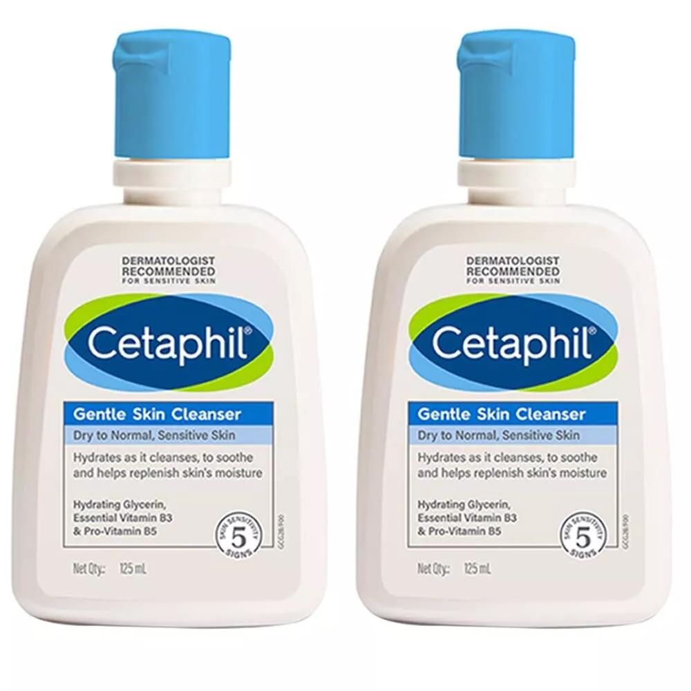 

Cetaphil Face Wash Нежное очищающее средство для сухой и нормальной чувствительной кожи 125 мл 2 упаковки