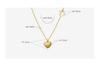 Blogger's Double Peach Heart Necklace: 18K Gold-Plated Titanium Steel Clavicle Chain P221