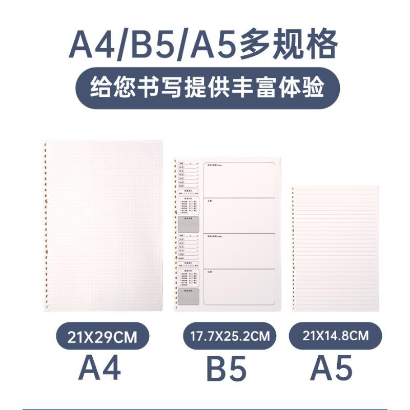 Multi Size Multi Pattern Loose Leaf Refill Paper For Student Notebook Binder