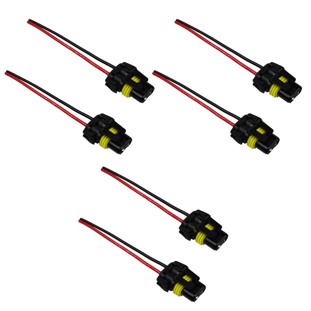 2-10Pcs 9005 HB3 9006 HB4 Bulb Sockets Female Adapter Connector for Headlight Fog Conveninently Simple Install Lamp Bulb Light