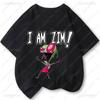 T-Shirts Invader Zim T-Shirt Streetwear Harajuku Grafik Kurzarmshirt Günstige Kleidung Polyester Lustige Cartoon-Oberteile