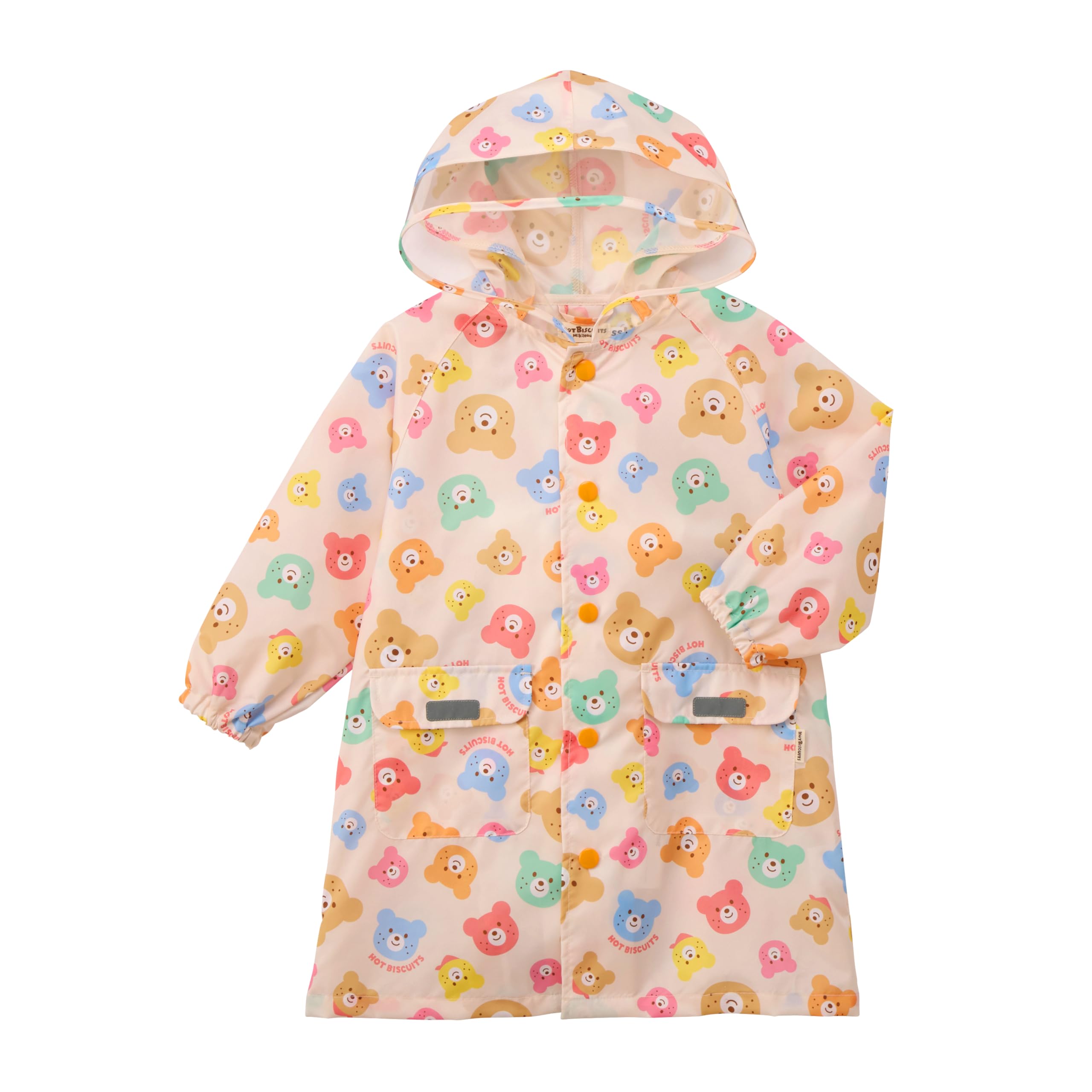 

Miki House Hot Biscuits Raincoat, Multicolor, for Boys and Girls, Baby, Kids, Size M (100-110cm), 70-3814-140