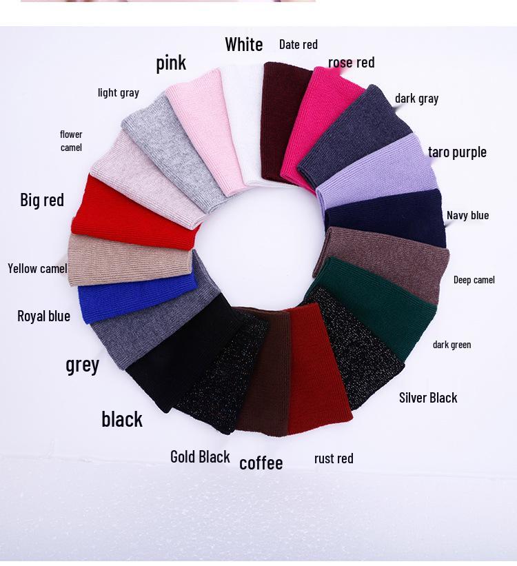 Women's Cashmere Snood Pullover: Warm Knit Neck Warmer & Dickey Collar