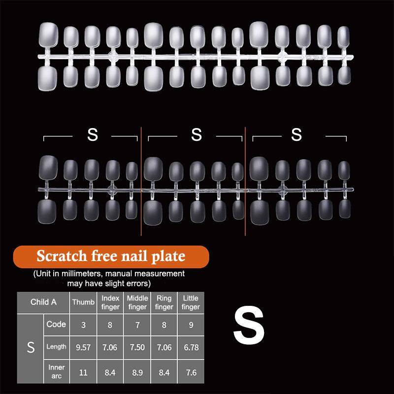 100pcs Press On Nail Tips Full Cover Ultra-Thin False Nails Patches Gel Nails Extension System Clear Fake Nails Art Accessories