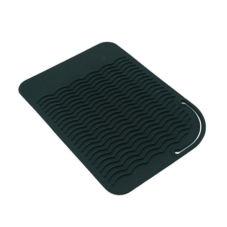 Silikonowa podkładka żaroodporna na prostownice i lokówki - Antypoślizgowa, termoizolacyjna, przenośne narzędzie do przechowywania