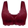 Plus Size Lace Front Closure Wirefree Women S Vest Style Bra