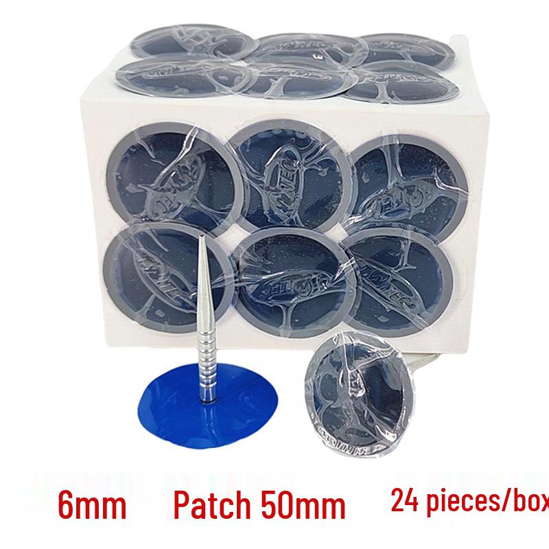 Mushroom Nail Tire Repair Plug & Patch Set for Vacuum Tires (3mm, 4.5mm, 6mm)