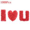 3000/100Pcs 4.5cm Artificial Fake Rose Petals Red Simulation Silk Rose Petal For Valentines Day Wedding Party Romantic Decor