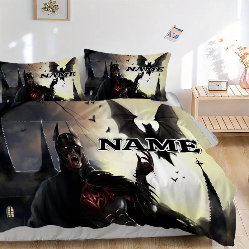 Custom Textile Superhero Compilation Bedding 3 Piece Set HD Print Duvet Cover Pillowcases for Teens Adult Bedroom Decoration