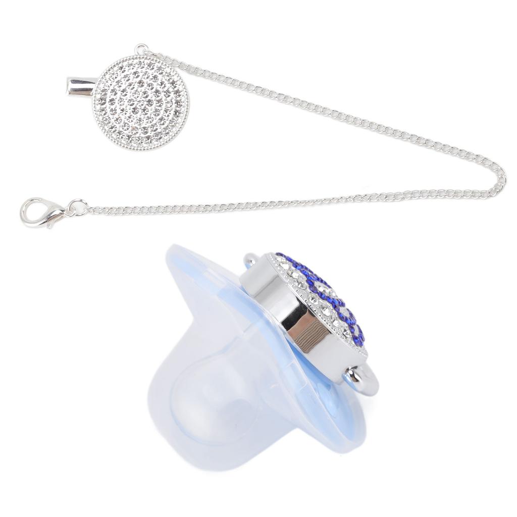 Sucette pour bébé Couronne Strass Silicone Souple Sans BPA Sucette Bébé Sûre Taille M